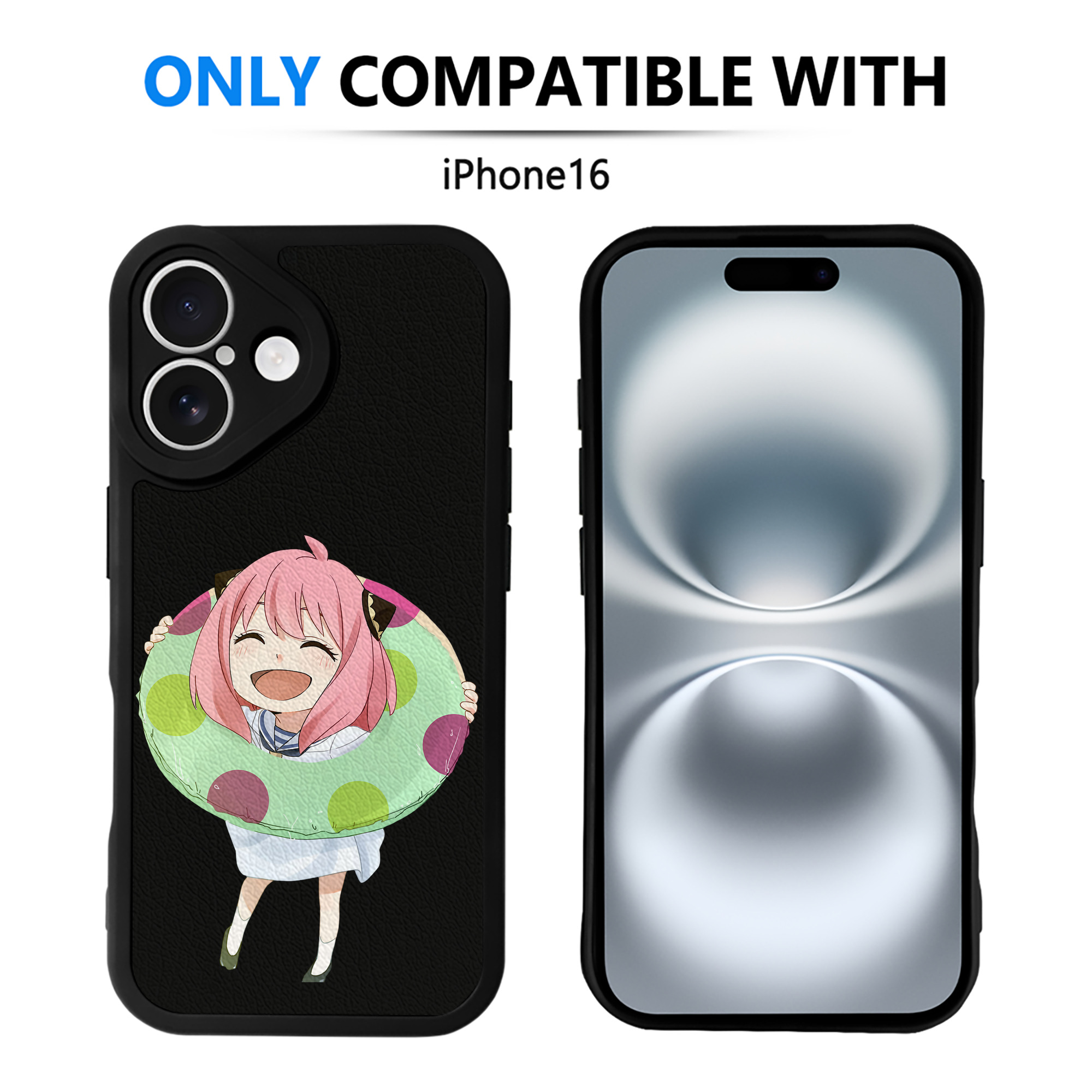 （画像用） SPY×FAMILY间谍家家酒 【iPhone 16シリーズ対応】シリコンスマホケース（レザー調） 材質：シリコン